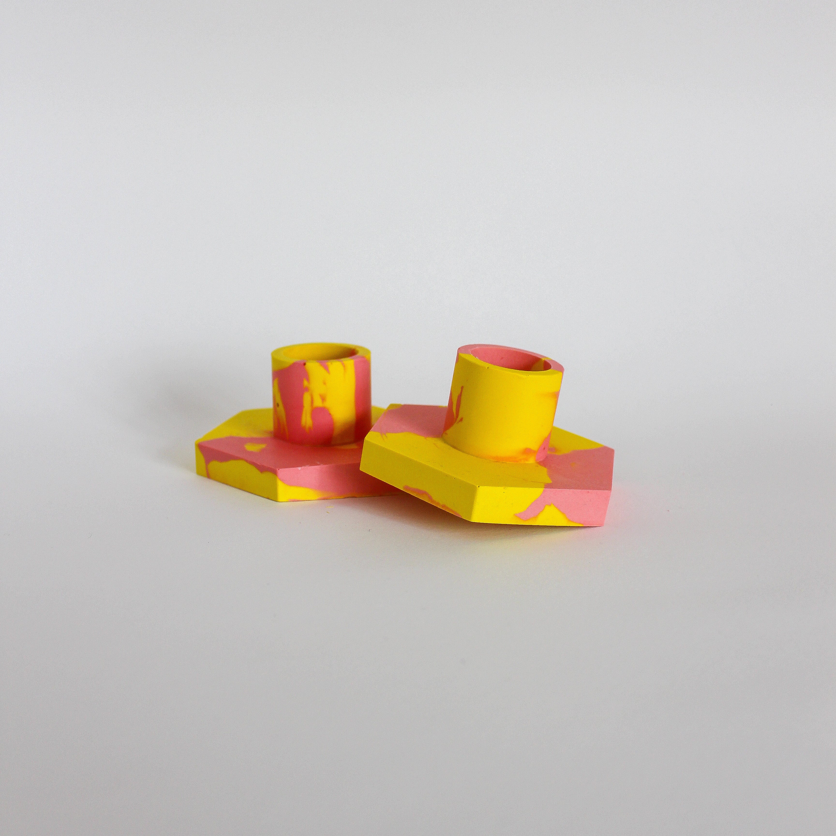 Hexagon Candlestick Holders